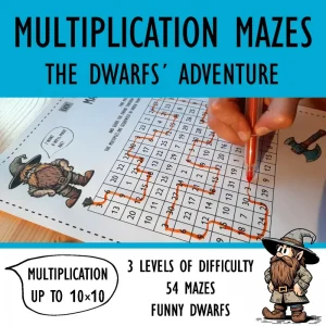 Multiplication mazes with dwarfs