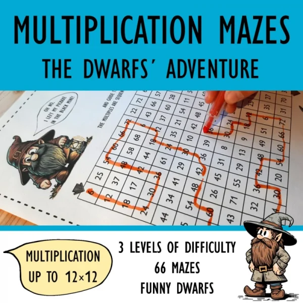 Multiplication mazes with dwarfs